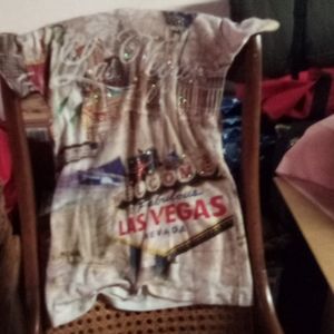 Small las Vegas sparkle women's tshirt